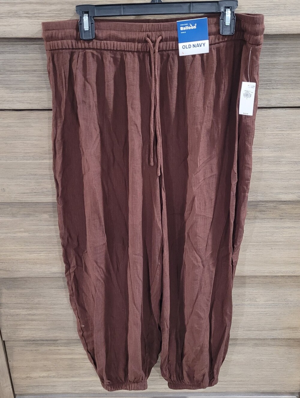 Chocolate Brown High Rise Ankle Balloon Pant